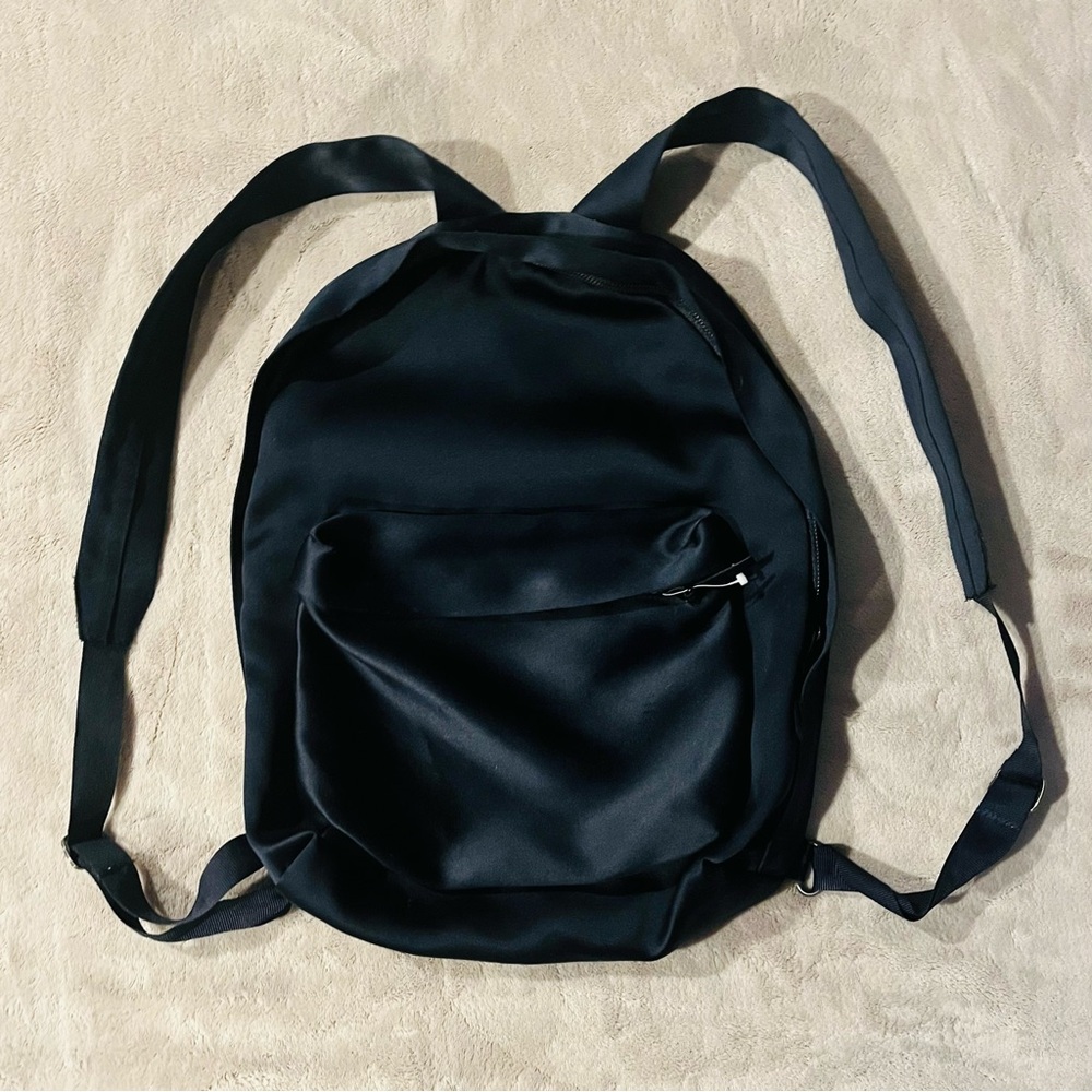 RAF SIMONS Eastpak Dark Navy Blue Satin Backpack